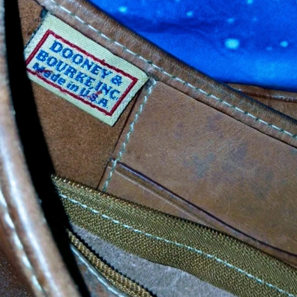 Dooney & Bourke Tan Leather Shoulder Bag - Picture 7 of 12
